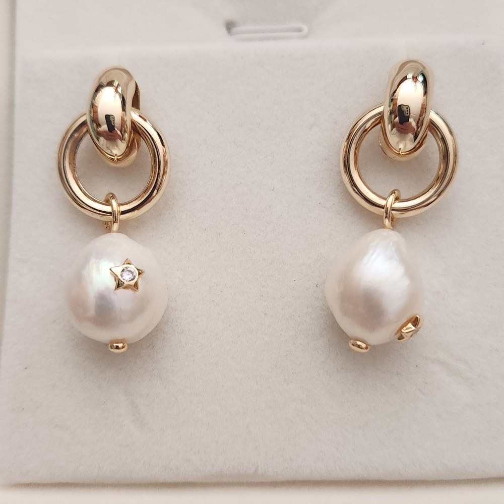 Natural Pearl Earrings